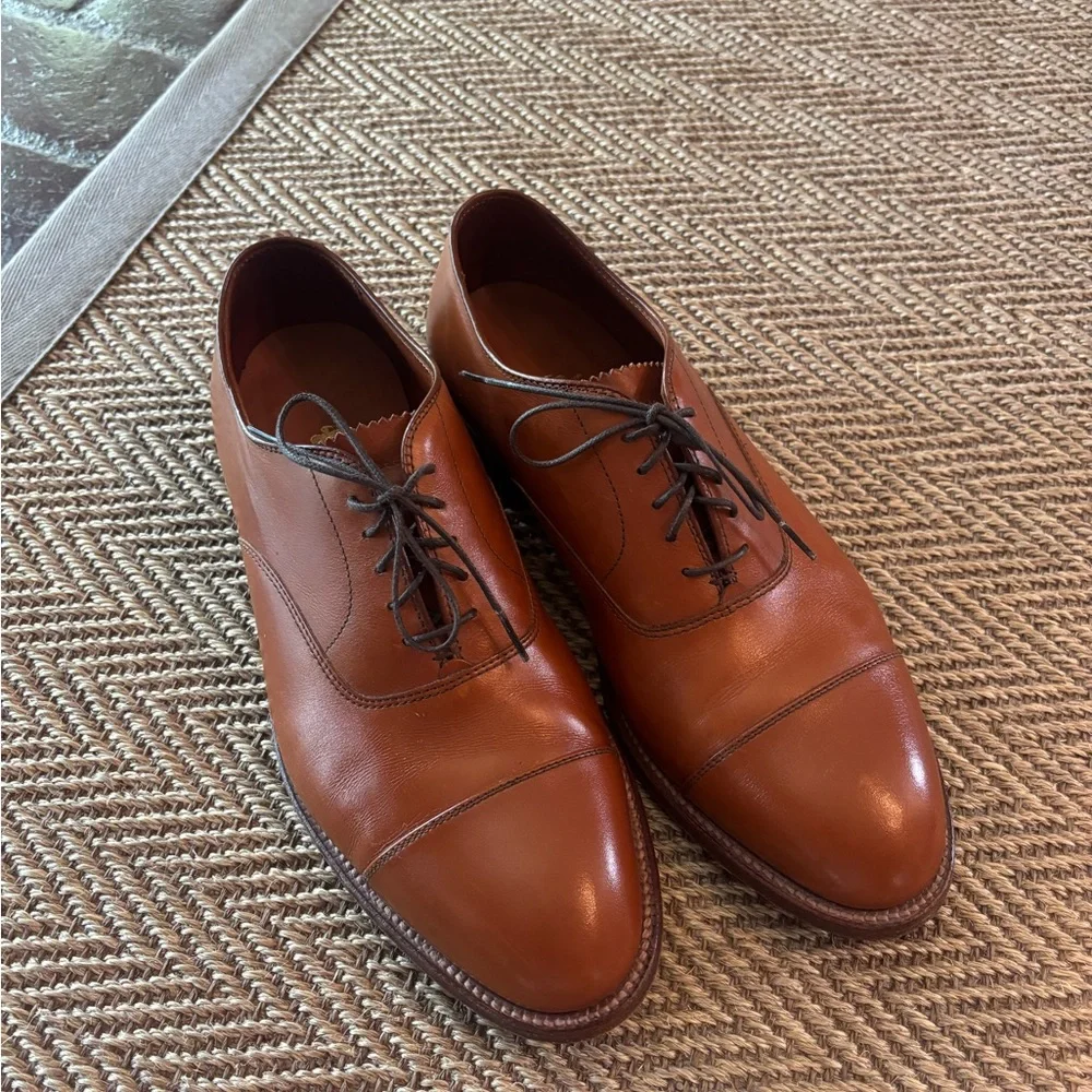 Alden Brown Leather Cap-Toe Derby Oxfords - Picture 7 of 13